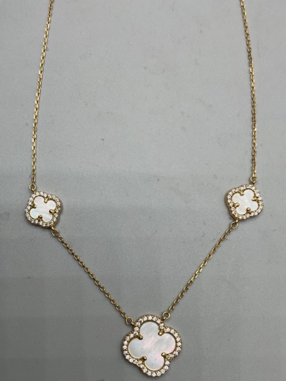 EHC 925 STERLING GOLD TONE NECKLACE